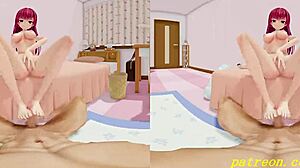 i get so hard from vr mmd marine's nude footjob in 3d hololive action