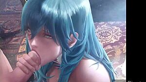 detailed big ass hentai blowjob swallows thick cumshots