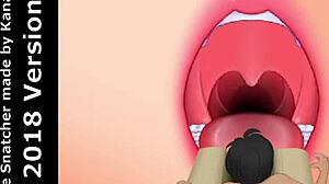 Tomoko's Huge Tongue Swallows Little Snatcher Whole for Milf Digestion!