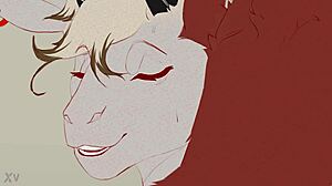 Furry milf goat couple rides monster cock creampie big tits ass pussy in cute mature animation