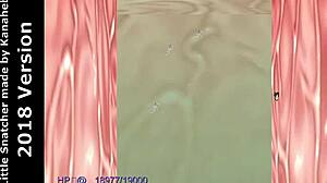 little snatcher aoi gets swallowed by giant belly digestion in anime game