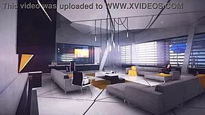 FAITH'S MIRROR HANDJOB Explodes MONSTER COCK FACIAL Cumshot!