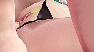 hannah's office pantyhose anal creampie in pov doggystyle drives me wild