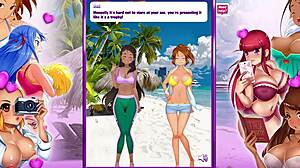 Mermaid princess's naughty big ass and tits sway in Booty Calls part 1 hentai game temptation