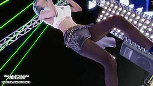 Marie Rose's Sexy Uncensored Dance Turns into Petite Blonde Hentai Action!