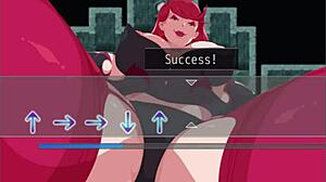 Erza Scarlet Tramples Big Ass in Nylon Pantyhose