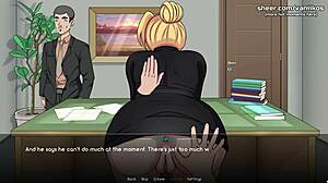 Blonde Big Ass Naruto Kunoichi Secretary Gets Creampied by Coworker’s Monster Cock in Public Office