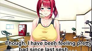 athletic hentai fitness instructor commands your every stroke in joi session part 2