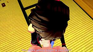 Sango Delivers Epic Blowjob In Ninja Costume