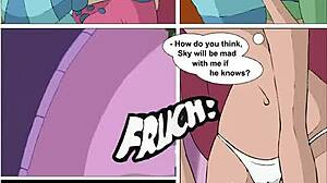 Winx babes flash naughty pussies in interactive comic babe play