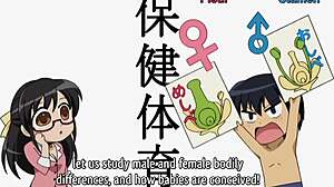 Hentai Teen's Sex Lesson Sparks Anal Threesome