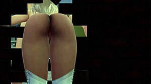 Sexy Goddess FREYA Delivers Titfuck Frenulum Lick Fetish Gloryhole for BIG COCK Cumshot