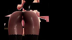 Dark Bunny Suga Miyuki Handjob Bondage Sloppy Gloryhole Cumshot!