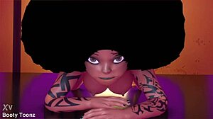 Sexy thick tattooed ebony babe with fat ass introduces her curves 😈🍑