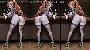 Anime hentai manga babe drenched in cum with messy creampie