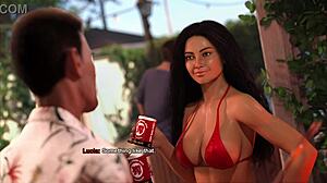 in my bimbo dream 38 latina milf flashes her big ass