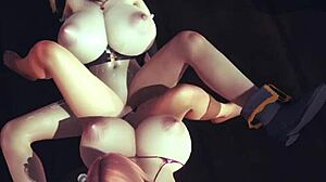 HONOKA and Marie Rose's DOA Sand Threesome Erupts in Ecstasy!