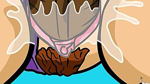 pawg babe rides cock hard on beach while husband watches nearby