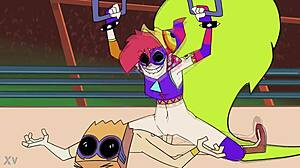 demencia dominates dr flug in wild villainous hentai parody fuckfest by zlushot