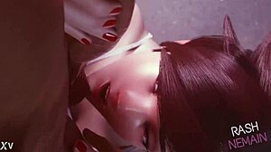 i can't get enough of this 3d tracer blowjob animation