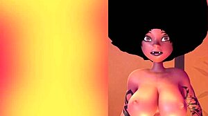 Sexy thick tattooed ebony babe with fat ass introduces her curves 😈🍑