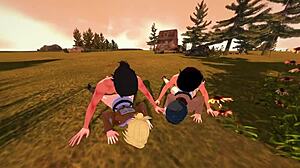 hey annie and mikasa ready for foursome anal creampie swingers action?