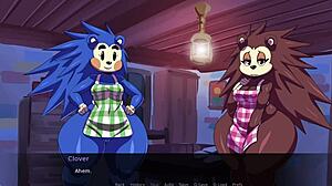 waifu crossing parody slams furry deepthroat doggystyle orgasms hard