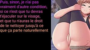 oh fuck hentai waifu owns you with french joi hard femdom domination