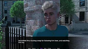 blond boy in hollow 04 starts flirting with me gently