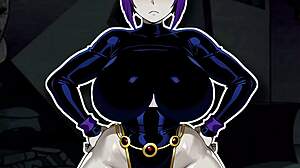 whoa raven from teen titans got those chubby tits bouncing!! 😍