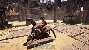 Do giant cocks make Lara the whore squirt in interracial anal?
