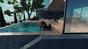 imagine indian ravan pounding that wet black african police babe doggystyle cowgirl on beach sofa