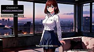 miko best friend teases your throbbing release anime pov joi