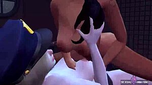 hey, ever wonder what happens when lesbian cops finger and lick big tits in the office?