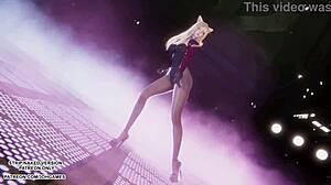 Ahri Sexy Kpop Dance in League of Legends Hentai Uncensored MMD