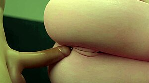 aunt cass takes deep anal creampie from big ass pounding in this 3d milf parody submission