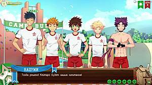 i'm playing game friends camp path 2 part 1 with way taiga's russian voiceover yaoi vibes