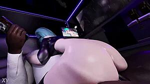 seraphine queen rides bbc slut style