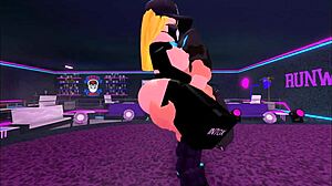 thick roblox babe big ass tits fucked anal hard dancing club midnight frenzy