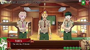yo friends camp path 2 part 27 taiga's crew hangs out russian voiceover yaoi game fun