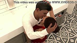 leo loses virginity in bathroom teacher kate deflowers him hard 3d game anime