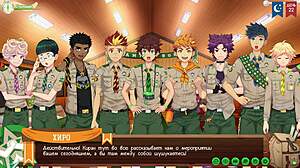 game friends camp path 2 ep48 kiran intro to friends yaoi hentai russian voiceover