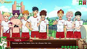 i'm playing game friends camp path 2 part 1 with way taiga's russian voiceover yaoi vibes