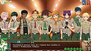 game friends camp path 2 ep48 kiran intro to friends yaoi hentai russian voiceover