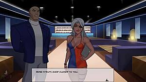 Dc Comics Superwoman Golden Handjob with Big Tits Ebony Swallowing!