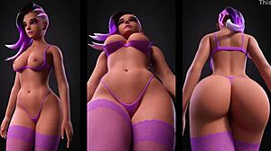 pmv hmv slams all night hottest overwatch sfm babes!!