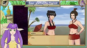 Avatar Last Airbender Four Elements Trainer Part 33 Brunette Big Ass Tits Monster Cock Teasing Orgasm Game