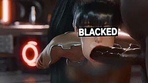 Watch me ride big black cock cowgirl doggy while youre cucked pov hentai