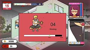 handyman sneaks in seducing horny wife game hentai style