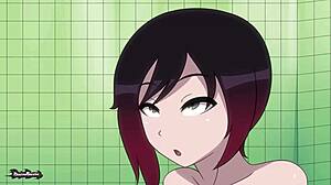 Wow, Ruby's Big Ass Shakes in Steamy Shower Workout!